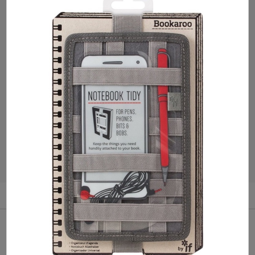 Charcoal Bookaroo Notebook Caddy Organizer